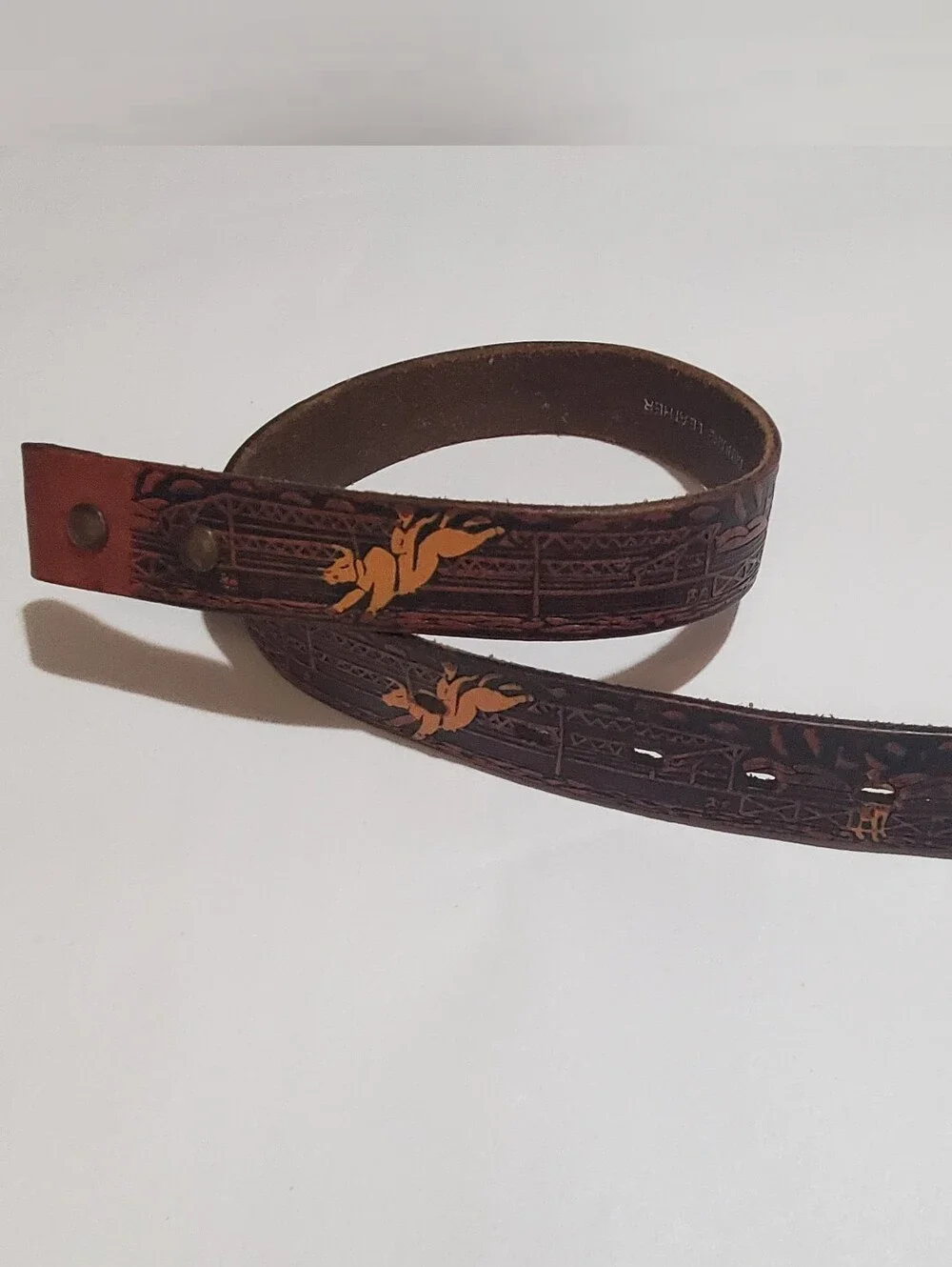 NOCONA BELT BLANK VINTAGE. RODEO THENE . LEATHER KIDS 22